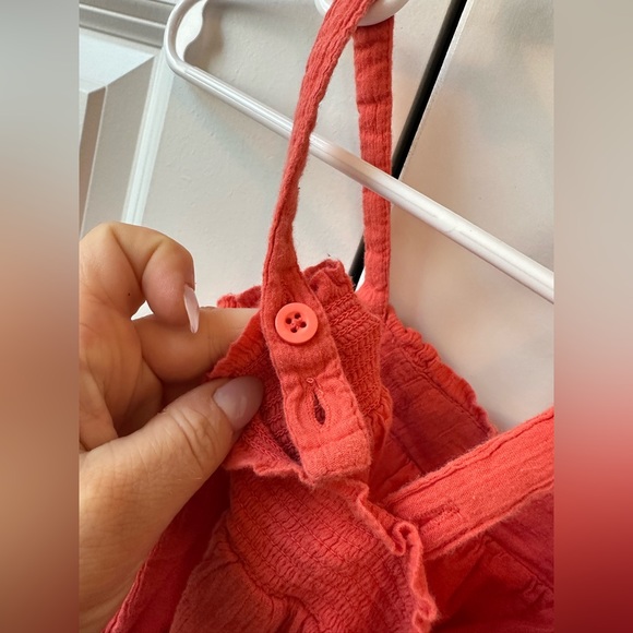 Mini Boden Girls Coral Embroidered Adjustable Tank (Size 3-4) - Picture 2 of 5